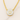 Colgante en oro amarillo con diamantes en talla marquise y brillante