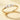 Sortija en oro amarillo con diamantes talla pera y octogonal